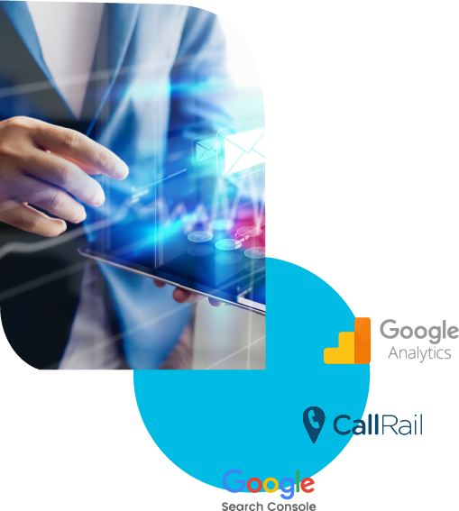 Google Analytics, Call Rail and Search console logo