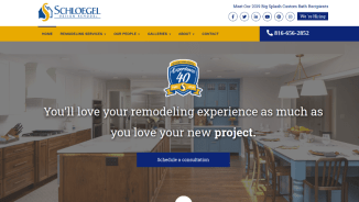 Homepage of remodeling company in kansas City