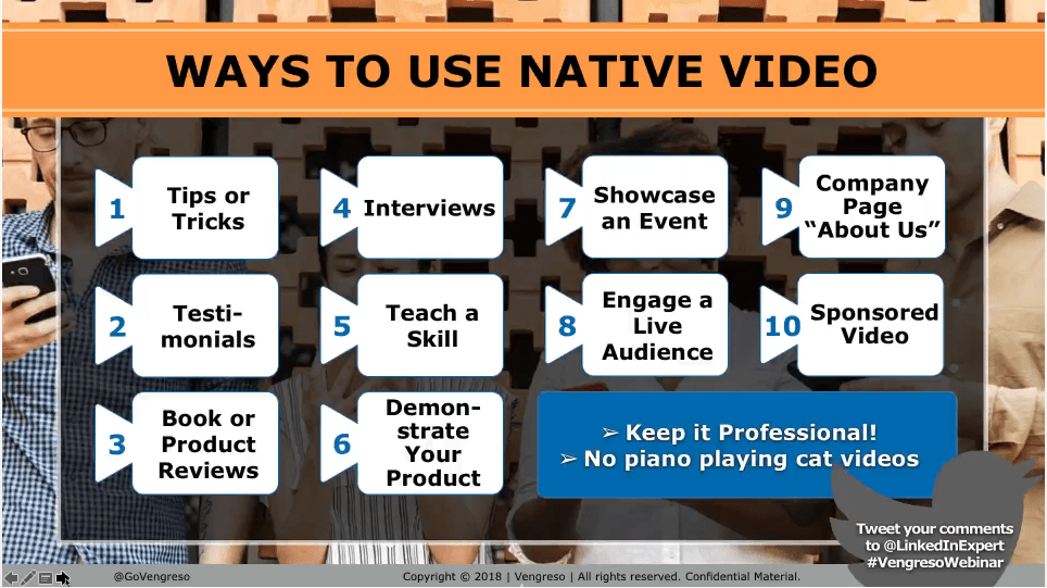 LinkedIn Native Video Tips